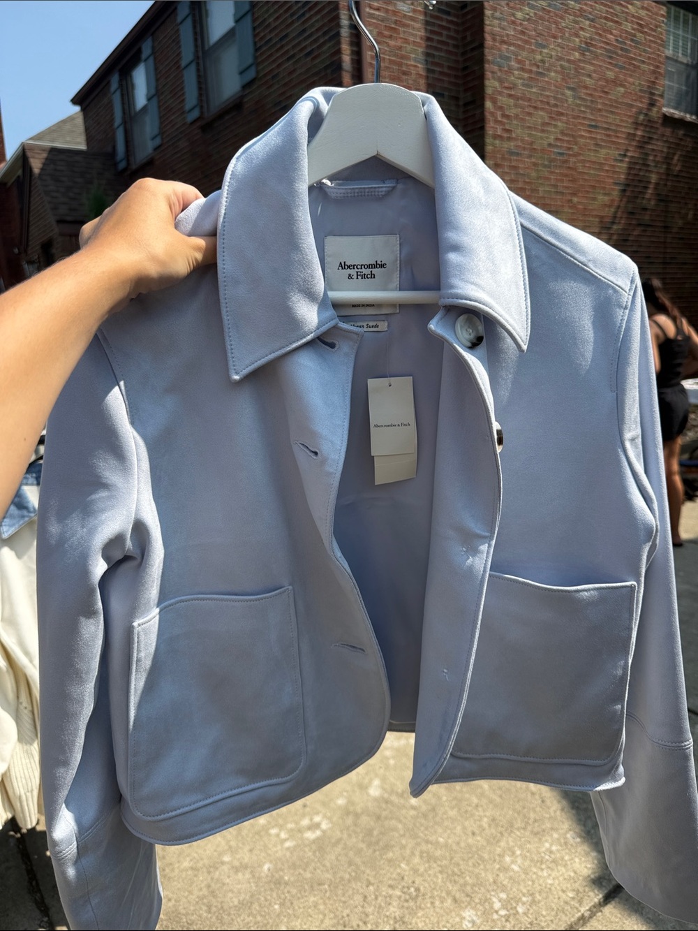 NWT suede Abercrombie jacket
